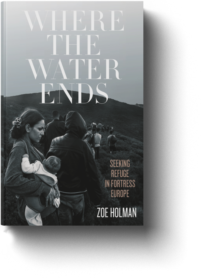 where the water ends book cover, book by Zoë A Holman  
